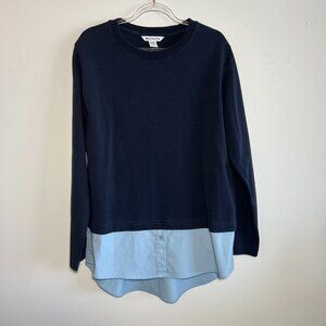 ATHLETA Navy Pullover top.  Size M